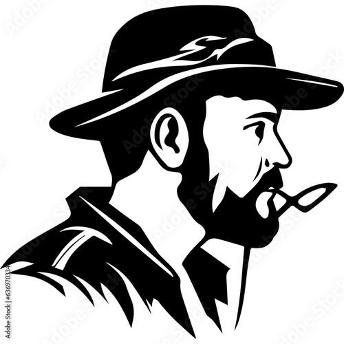 Man with fishing rod