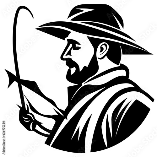 Man with fishing rod