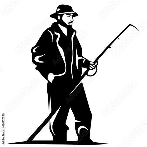 Man with fishing rod