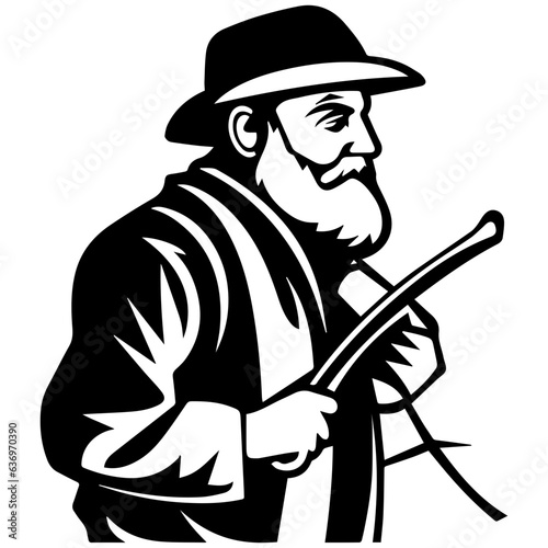 Man with fishing rod