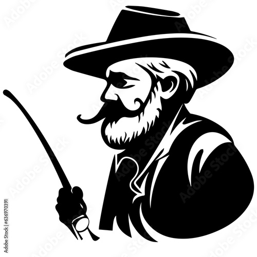 Man with fishing rod