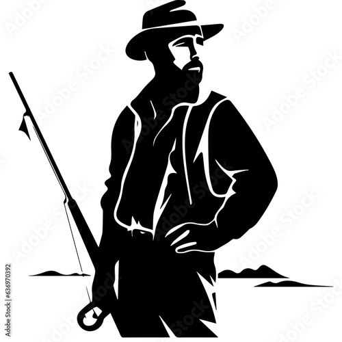 Man with fishing rod