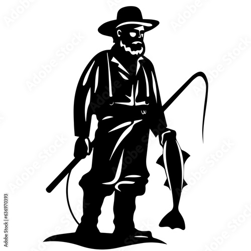 Man with fishing rod