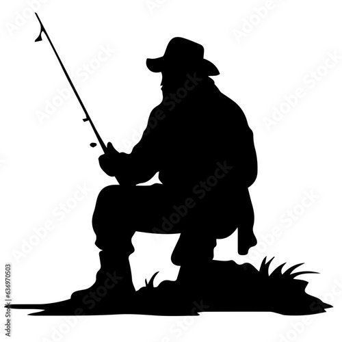 Man with fishing rod