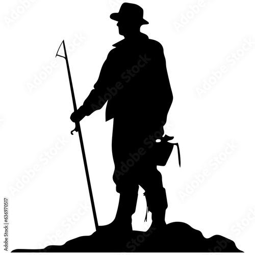 Man with fishing rod