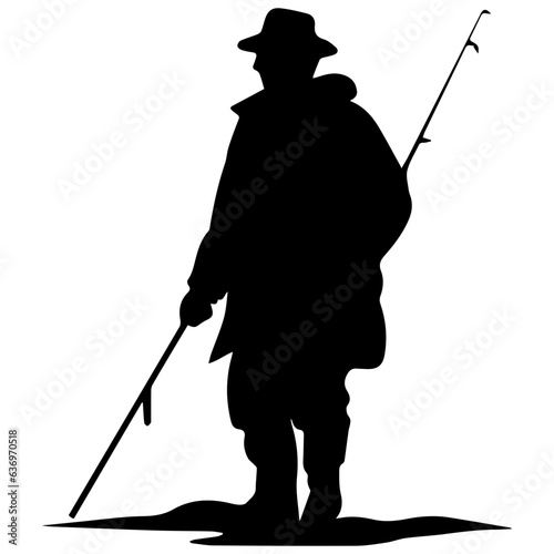 Man with fishing rod