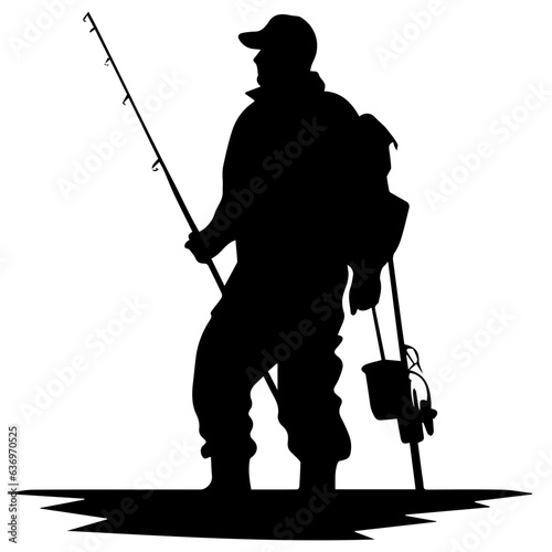 Man with fishing rod
