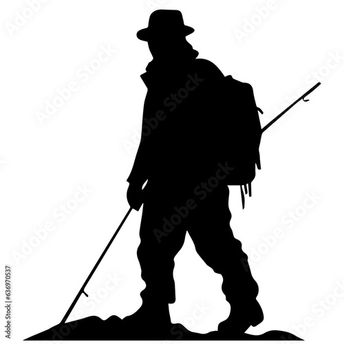Man with fishing rod