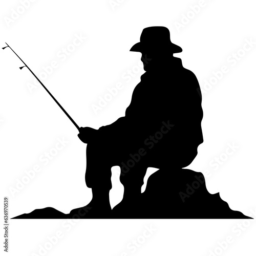 Man with fishing rod