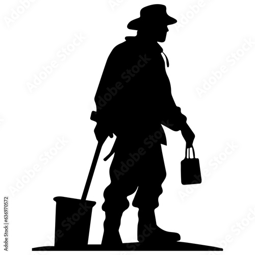 Man with fishing rod