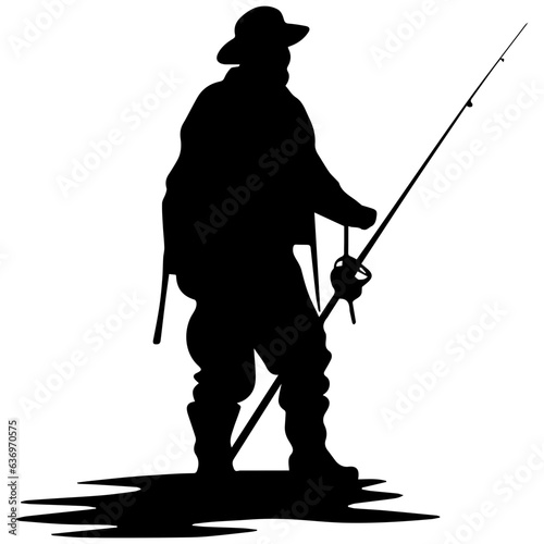 Man with fishing rod
