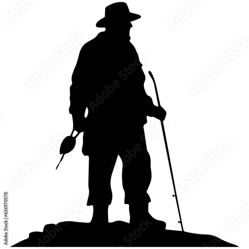 Man with fishing rod