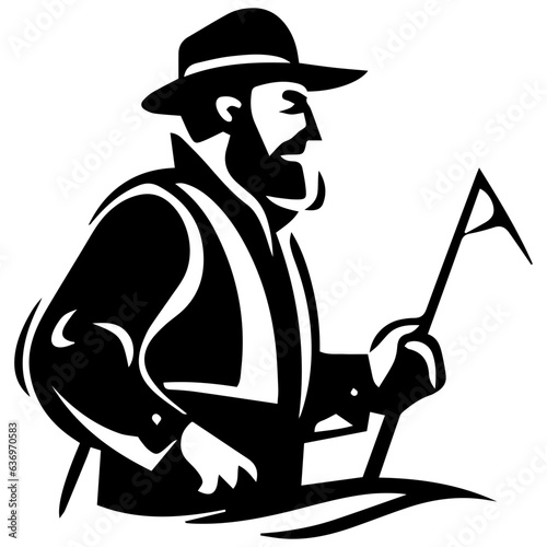 Man with fishing rod