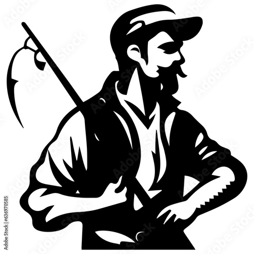 Man with fishing rod