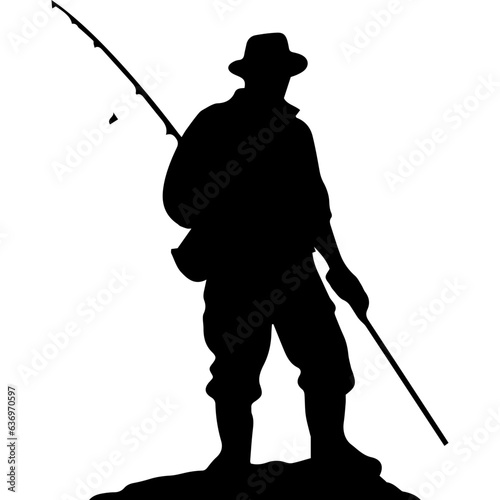 Man with fishing rod