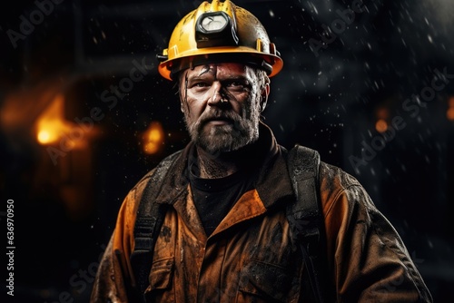 Photograph captures the essence of the profession of Miner © YouraPechkin