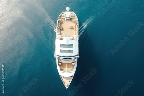 Cruise Ship, Cruise Liners beautiful white cruise ship above luxury cruise in the ocean sea at early in the morning time concept exclusive tourism travel on holiday.