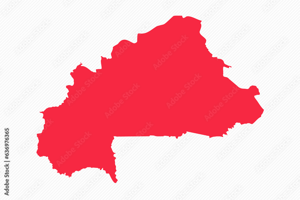 Fototapeta premium Abstract Burkina Faso Simple Map Background