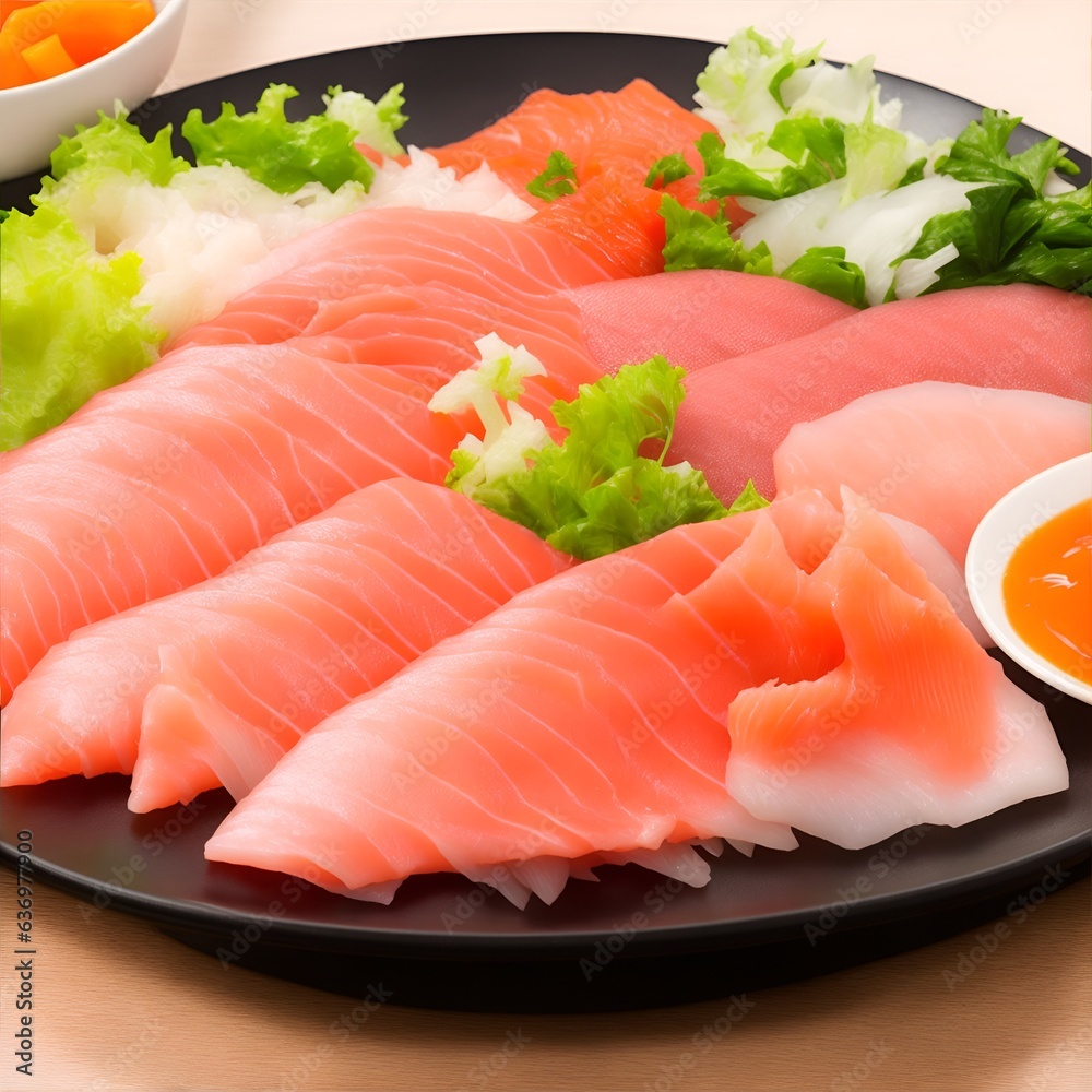 salmon and vegetables on a plate salmon and vegetables on a plate