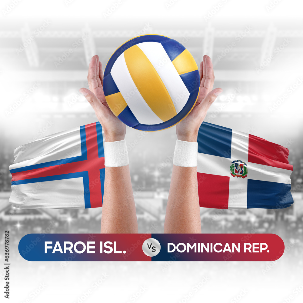 Faroe Islands vs Dominican Republic national teams volleyball volley