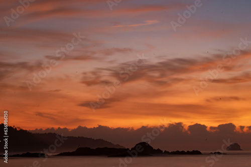 Coucher de soleil Mexique Mazunte