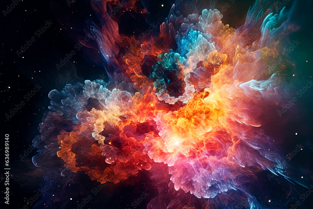A galaxies spirals, space nebulae, stars. Generative AI A galaxies spirals, space nebulae, stars. Generative AI