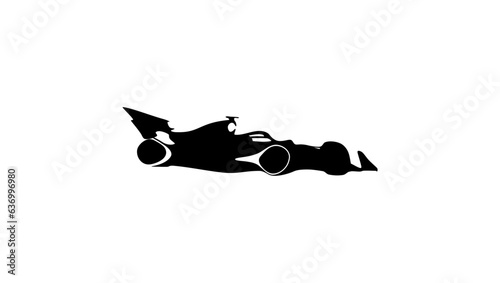 formula one bolide silhouette