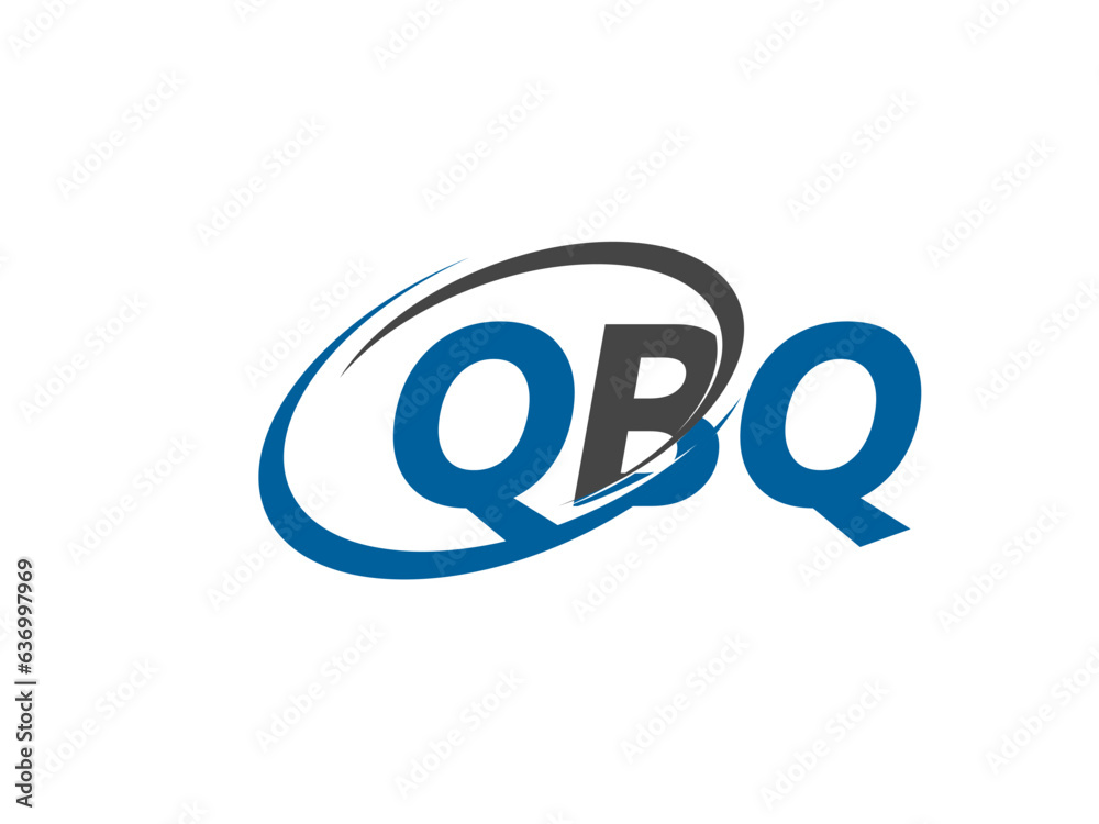 QBQ letter creative modern elegant swoosh logo design QBQ letter creative modern elegant swoosh logo design