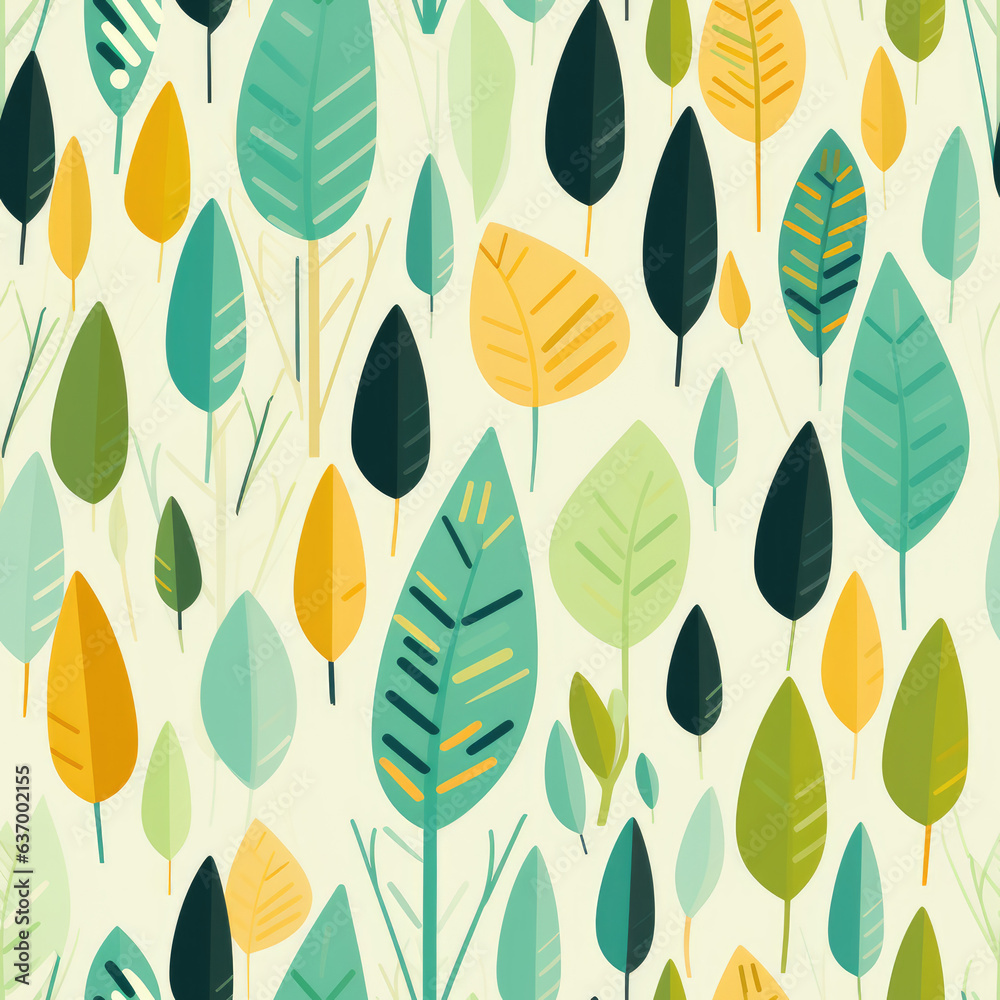 Organic Leafy Spring And Autumn Pattern Tile. Ai Generated
Organic Leafy Spring And Autumn Pattern Tile. Ai Generated