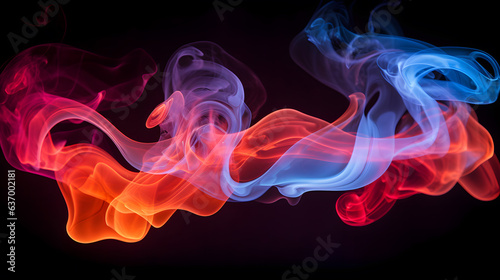 flowing colored smoke background © AGSTRONAUT