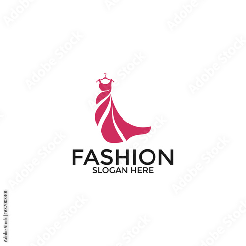Fashion logo design, Fashion shop logo icon vector template
