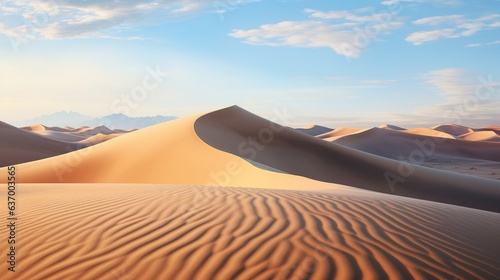 fantastic dunes in the desert