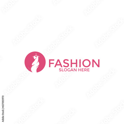 Fashion logo design, Fashion shop logo icon vector template
