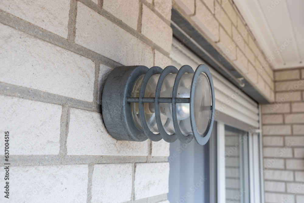 Facades outside lighting on the house wall Facades outside lighting on the house wall