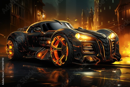 supercar, tuning cars in the style of hot wheels and rocket league