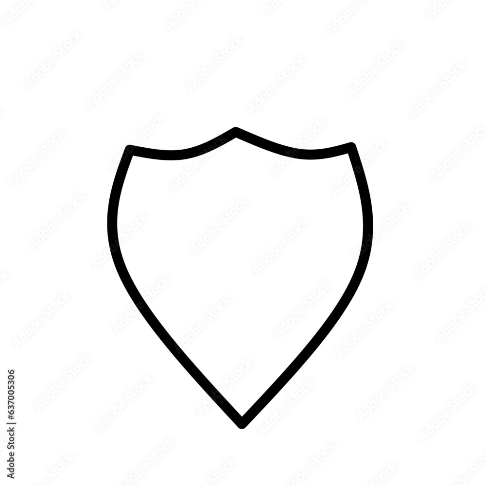 Outline Shield Frame Outline Shield Frame