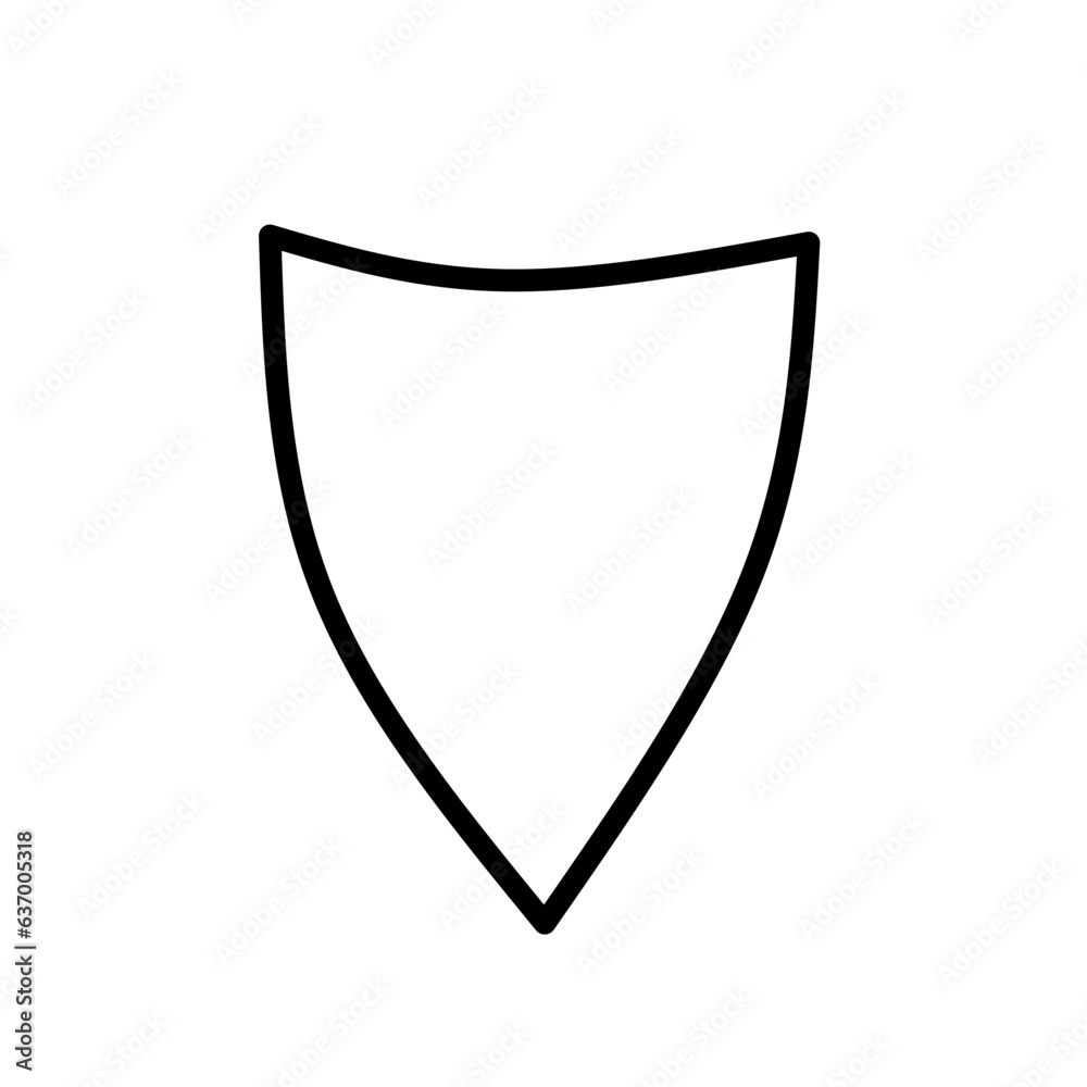 Outline Shield Frame Outline Shield Frame