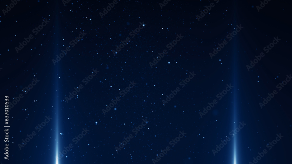 Obraz premium Particles abstract blue event game trailer titles cinematic openers digital technology concert background
