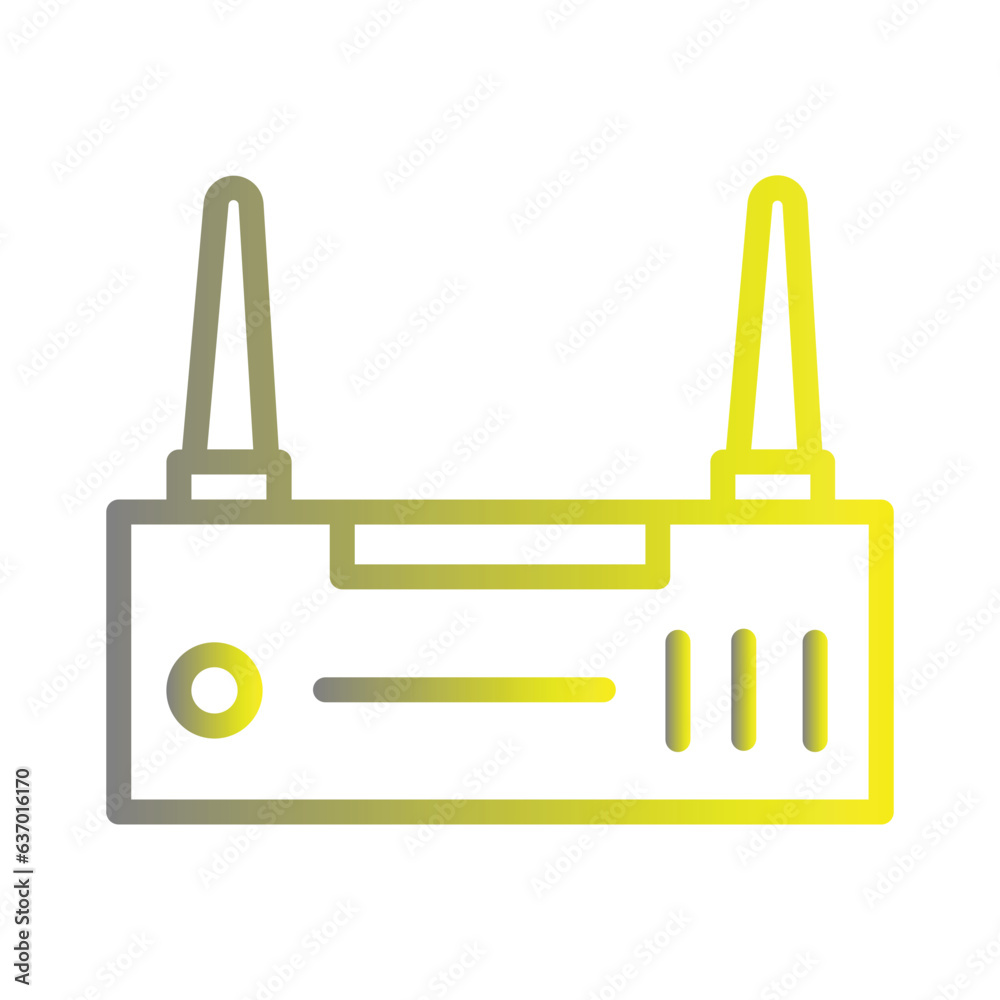 Router Tech Device Gradient Icon