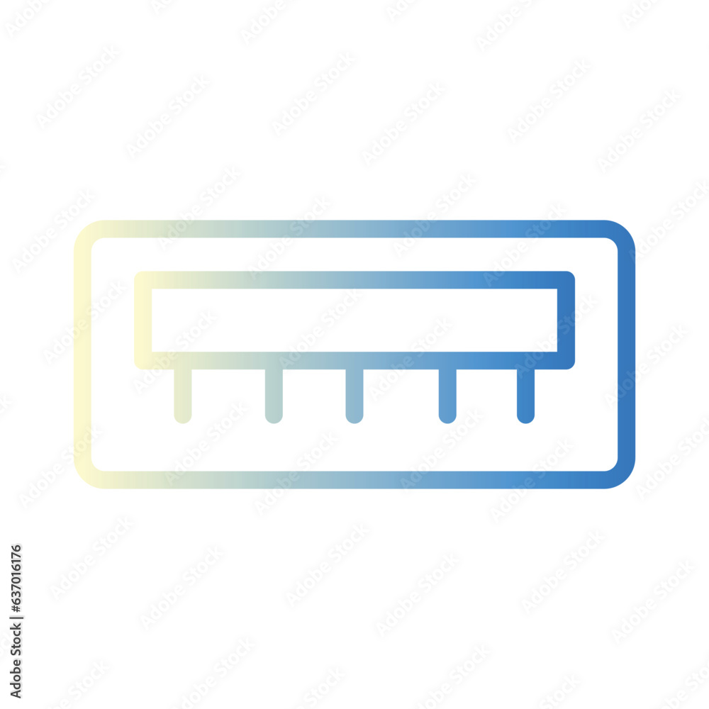 Usb Port Connection Gradient Icon Usb Port Connection Gradient Icon