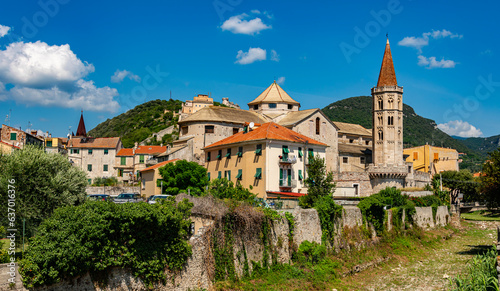 Architecture of Finalborgo in Finale Ligure, Liguria, Italy photo