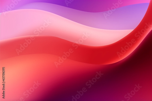 Abstract background with smooth wavy lines in pink and purple colors