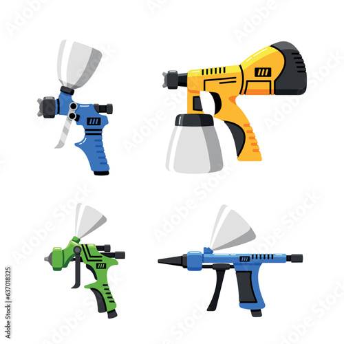 Spray Guns Or Airbrushes, Handheld Devices That Spray Paint, Liquid Or Other Substances Evenly Onto Surfaces