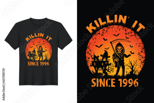 Killin' It Since 1996, Halloween T Shirt Design