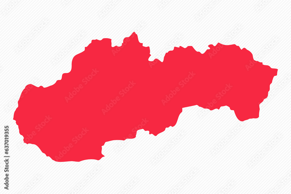 Abstract Slovakia Simple Map Background