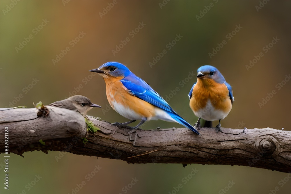 Obraz premium robin on a branch