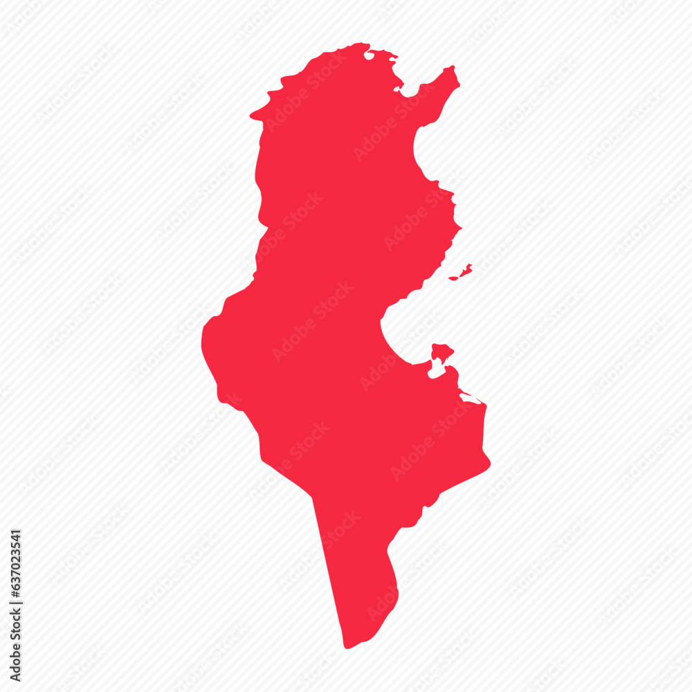 Abstract Tunisia Simple Map Background Abstract Tunisia Simple Map Background