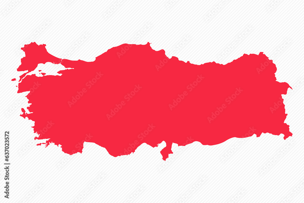 Abstract Turkey Simple Map Background