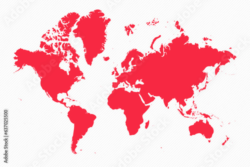 Abstract World Simple Map Background
