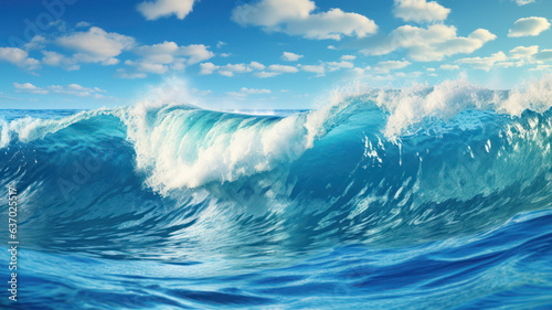 Serene Ocean Waves Background © M.Gierczyk